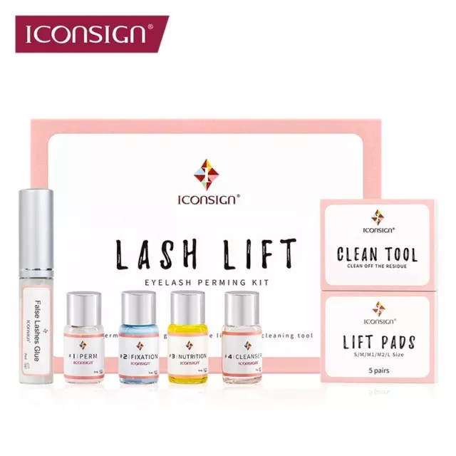 ICONSIGN Upgrade Version Lash Lift Kit Eyelash Eyebrow Dye Tint Lifting Eyelash