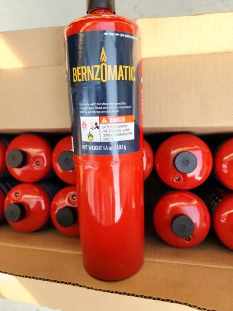 12 Cans BERNZOMATIC, O2 OXYGENWelding Gas, 1.4 oz., 40.1g, DOT39 Disposable Tank