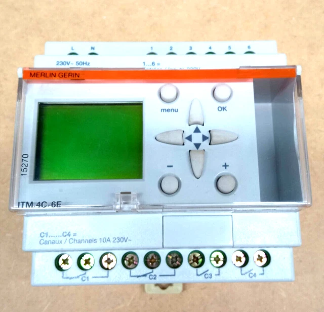 PLC REL PROGRAMMABLE CUTTER / MERLIN GERIN ITM 4C-6E celio, logo £51.06 ...