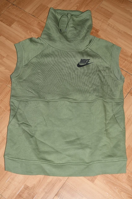 NIKE SPORTSWEAR RALLY FUNNEL NECK SLEEVELESS WOMEN'S HOODIE  - WOMEN'S Sz MEDIUM