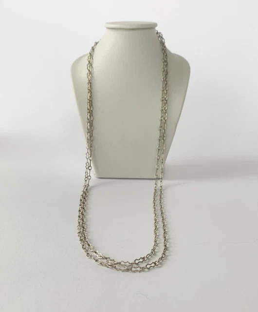 Sautoir Argent Massif 925 – Filiagrané – Long Collier Vintage