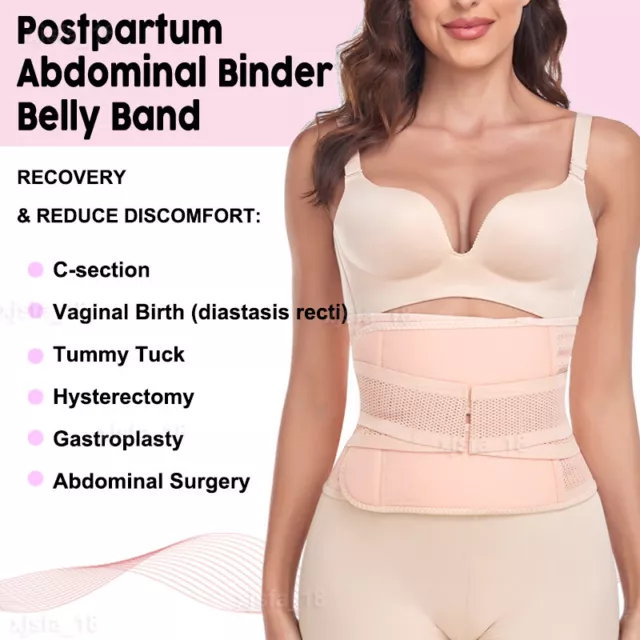 UK After Pregnancy Postpartum Postnatal Recovery Belly Support Belt Band Binder 3