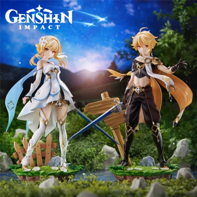 Anime Genshin Impact Lumine Aether Figure 1/7 Scale Collectible Model Doll Toys