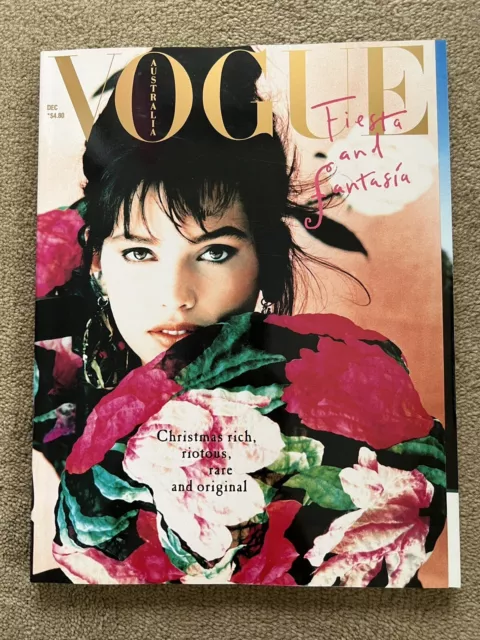 Vogue Australia December 1988 magazine vintage excellent cond.