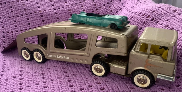 VINTAGE STRUCTO HAUL Car Hauler with Ramp and Car $59.99 - PicClick