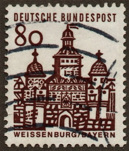 BRD 1964, Michel 461 - Deutsche Bauwerke - Kleines Format, gestempelt