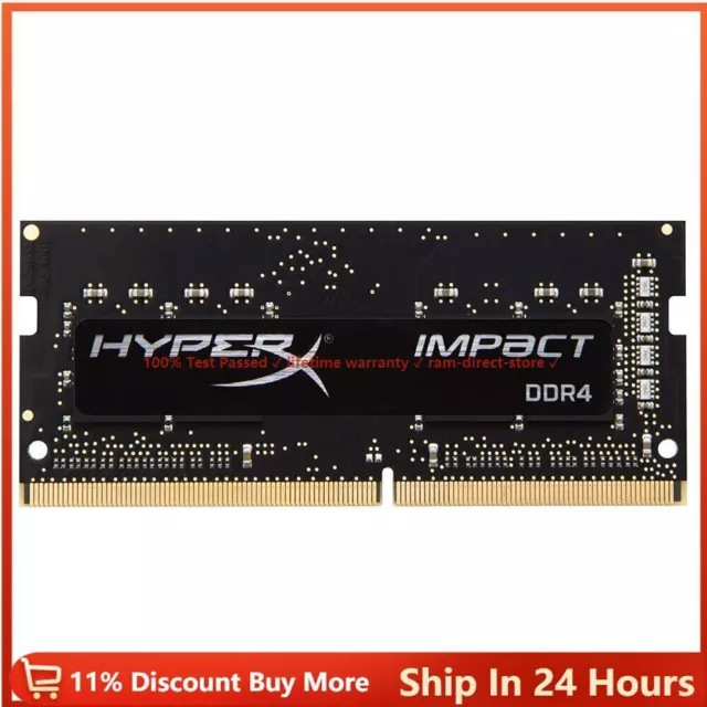 Kingston HyperX Impact DDR4 16GB 8GB 4GB 2133 2400 2666 3200 MHZ Laptop RAM lot