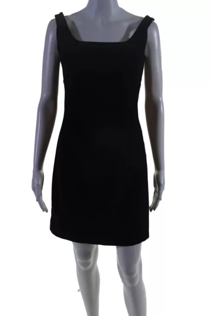 Rag & Bone Womens Square Neckline Back Zipper Short Tank Dress Black Size 6 LL19