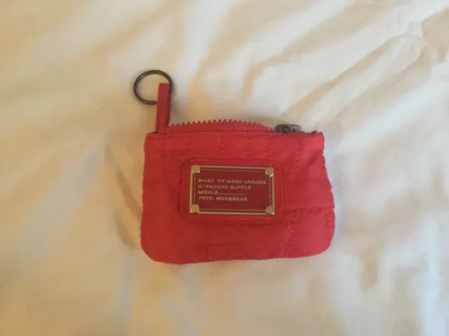 Marc by Marc Jacobs Red Coin Purse/ Key Ring Great Condition Barely Used
