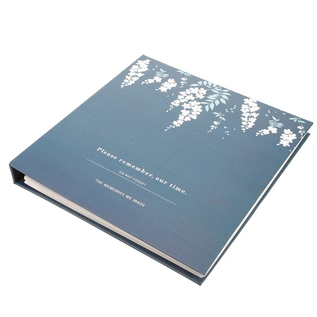 Album Fotografico Neonati Walther Design - Blu 28x25 Cm Con Goffratura, Pagine Acido Free E Personalizzazione - Foto 3