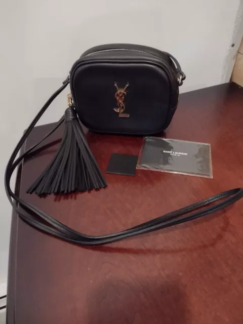 Ysl Saint Laurent Monogram Blogger Bag Black Leather
