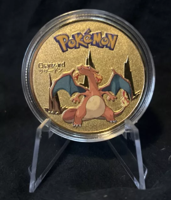 Pokemon Gold Collectible Coin in Protective Holder