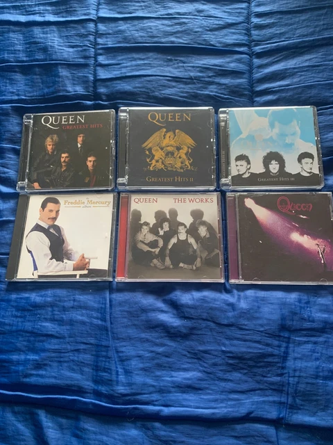 Queen & Freddie Mercury 6 Cd Lot Queen The Works Greatest Hits 1-2-3 Brian May