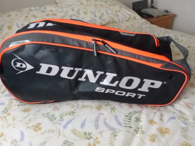 Dunlop Performance Thermo 12 Racket Bag Black Orange