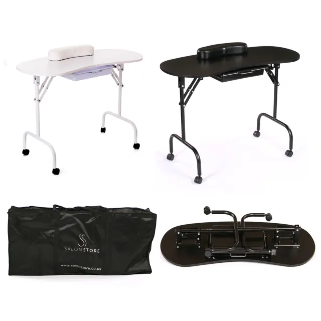 Portable Manicure Table by Urbanity Folding Mobile Compact Nail Station