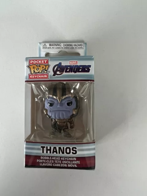 Pocket POP! Schlüsselanhänger Keychain Figur Marvel Avengers Endgame Thanos Neu