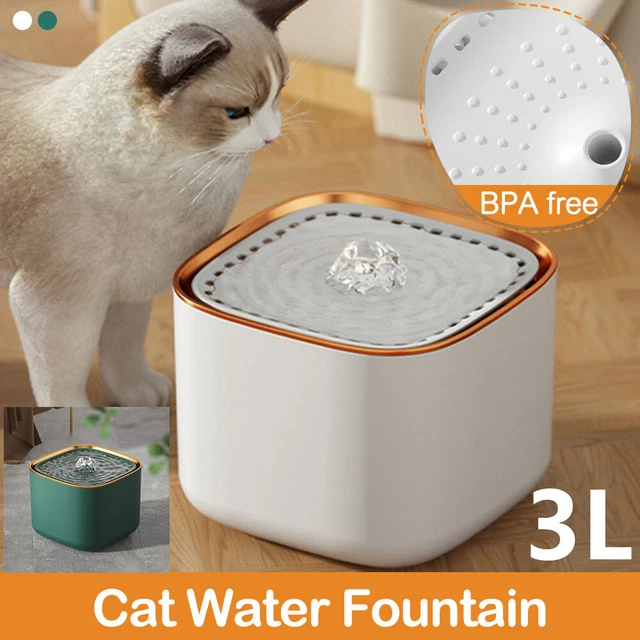3L Automatic Electric Pet Water Fountain USB Cat Dog Drinking Filter Dispenser