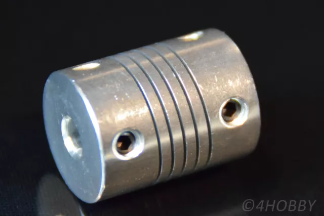 Flexible Wellenkupplung Alu 5 x 5mm Welle Mini Kupplung für Schrittmotor Antrieb