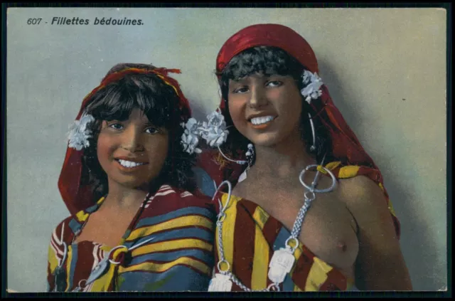 North Africa Arab Nude Woman Ethnic Bedouines Original Old C1910 1920s Postcard 6 00 Picclick