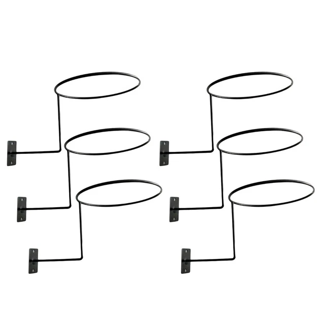Lots 6 Wall Mounted Helmet Holder Metal Stand Hook Hat Display Rack Hanger Bike 2