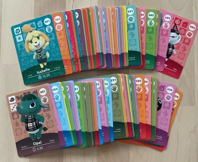 Animal Crossing Amiibo Cards Series 1 Nintendo NA Version Authentic NEW