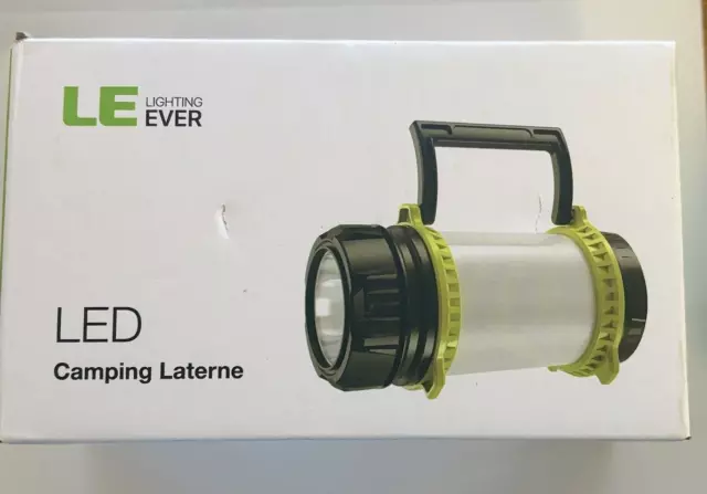 LE LED Camping Lantern Rechargeable, Brightest Flashlight with 500LM, 5 Light Mo