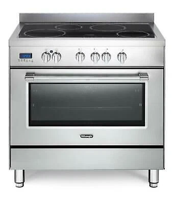 Delonghi Pro96Mxined Cucina Piano Induzione 4Zone Forno Elettrico Inox
