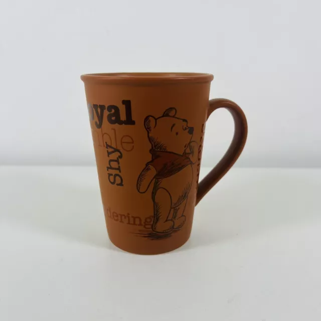 Walt Disney World Winnie the Puuh Kaffeetasse Tasse schüchtern loyal braun matt