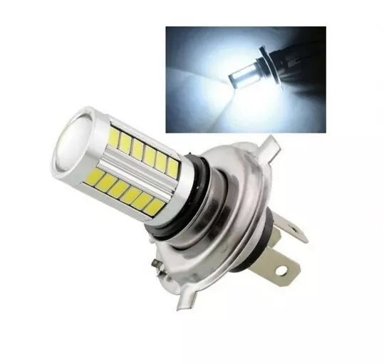 Ampoule LED H4 pour scooter moto 6500K phare de Croisement et Plein phare  12V