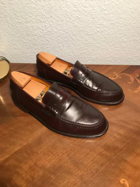 Mocassino pantofola Ludwig Reiter Shell Cordovan College UK 9 - nuovo con scatola 1198 €