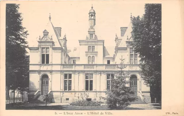 Cpa 95 L'isle Adam Hotel De Ville