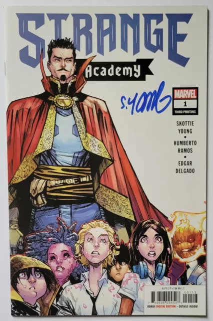 STRANGE ACADEMY #1 3rd Print VARIANT 2020 SIGNED By Skottie Young + COA NM/MT🔥