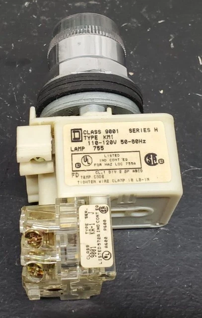 Square D - CLASS 9001 -SERIES H -TYPE KM1 -110-120V 50-60HZ LAMP, 755, Green