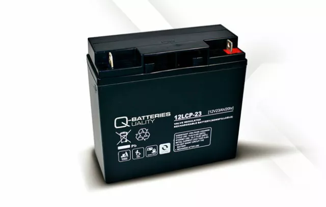 Batería para carro de golf/moto eléctrica Q-BATTERIES AGM 12LCP-23 12v 23ah