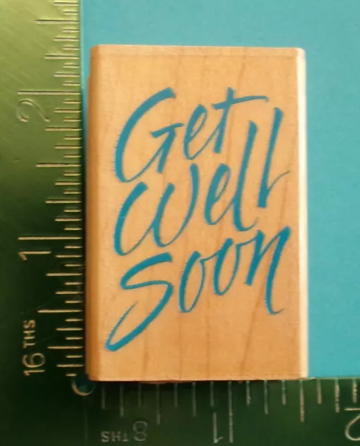 Hero Arts GET WELL SOON Saying Rubber Stamp C1117 #2