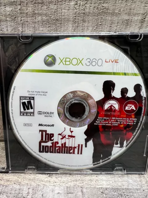 The Godfather II 2 Microsoft Xbox 360 2009 CIB Game Complete w