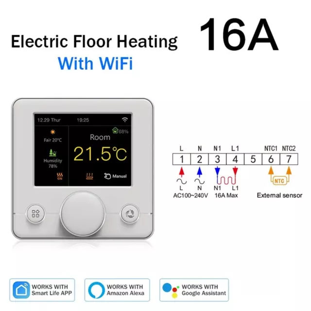 Für Tuya Smart Wifi Thermostat einfache Bedienung Fernbedienung kompatibel