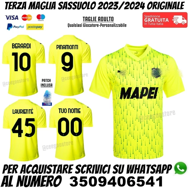 Terza best sale maglia sassuolo