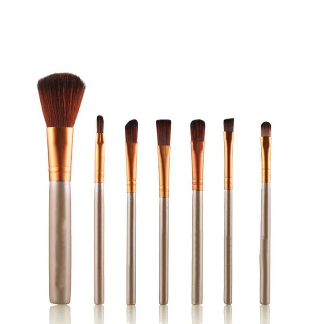 7 X Professionale Cosmetici Makeup Fard Polvere Ombretto Labbra Pennelli Set L