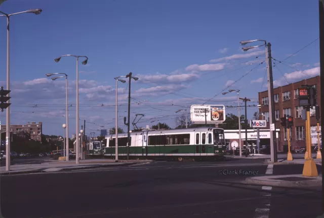 MBTA 3505 and 3480 at Cleveland Circle 1978 Original Kodachrome Slide