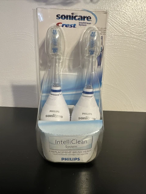 Sistema Philips Crest Sonicare IntelliClean 2 cabezales de cepillo de repuesto 8000 modelos