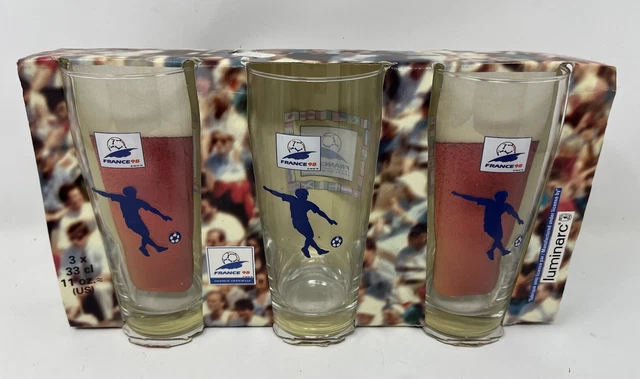 Set De Gobelets Officiel Coupe Du Monde 1998 - Footix - Luminarc - Neuf Dans Sa Boîte