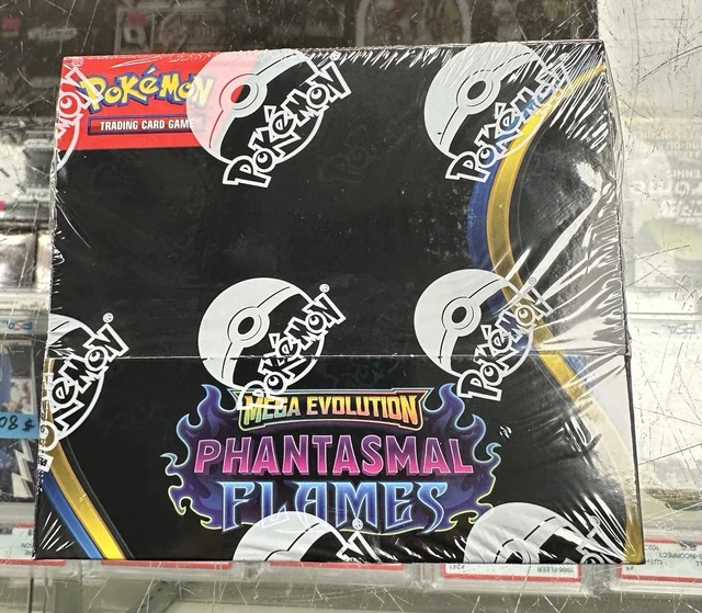 46 Pokemon Box POKEMON MEGA EVOLUTION - Phantasmal Flames Booster Box - NEW SEALED ...