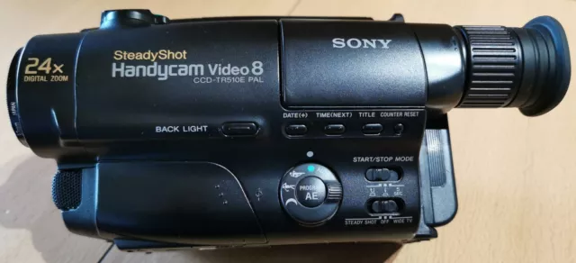 Sony Steadyshot Handycam Video 8