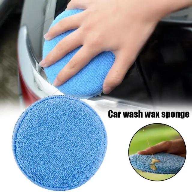 10Pc Car Microfiber Polishing Pads Wax Applicator Foam Sponge Cleaning Buffer