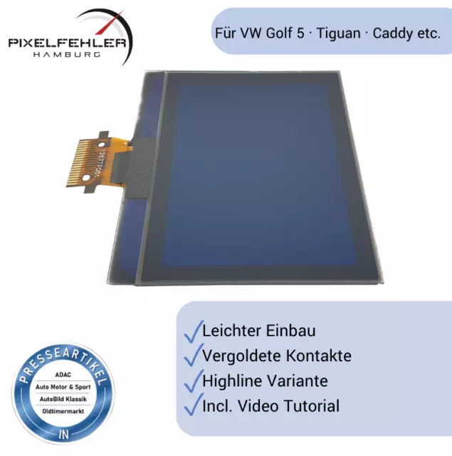 Premium LCD Display VW Touran 1T Tacho Kombiinstrument Highline FIS MFA