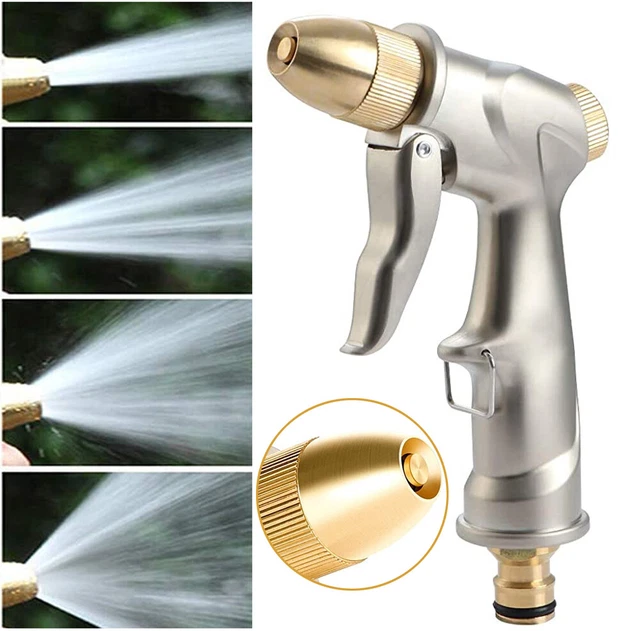 Ganzmetall Garten Handbrause Hochdruck Gartenbrause Garten-Spritzpistolen Düsen