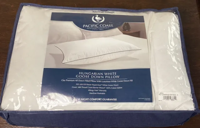 Double Downaround down Pillow, Queen (1 Count), White used a few times