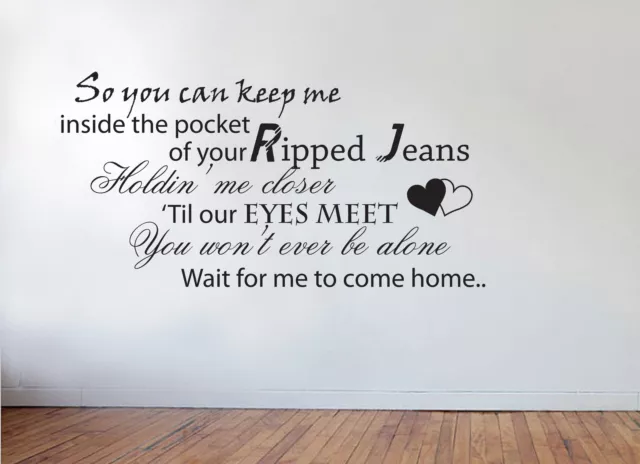 Ed Sheeran - Photograph Lyrics - Vinyl Wall Sticker Decal Transfer