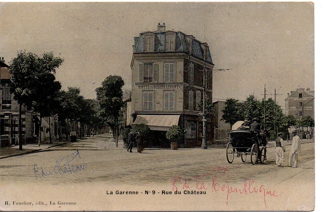 CPA La Garenne-Colombes (92 Hauts-de Seine), Rue du Château, années 1910